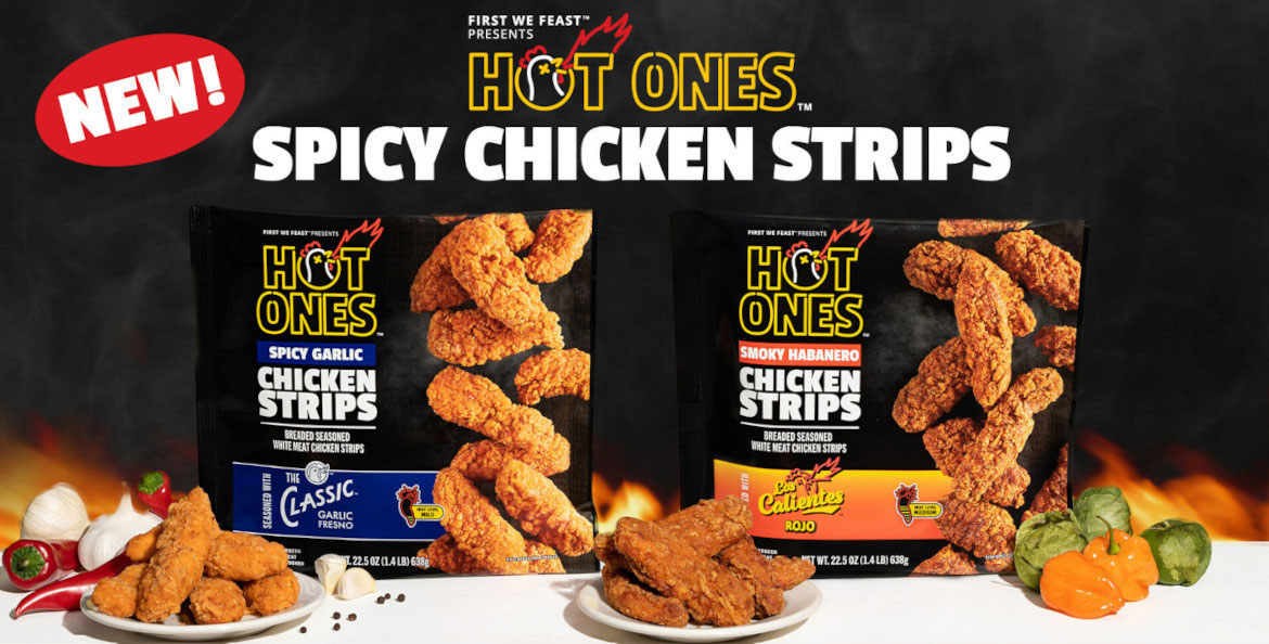 “Hot Ones” spicy chicken strips