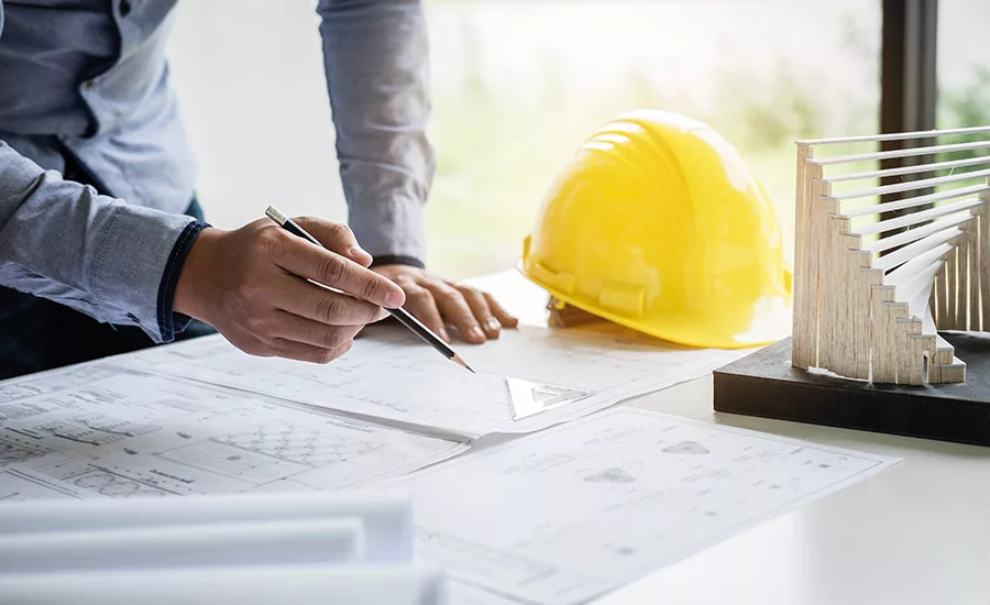 Construction blueprints