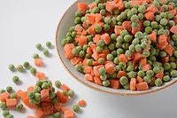 Frozen peas and carrots