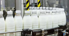 Milk bottling plant