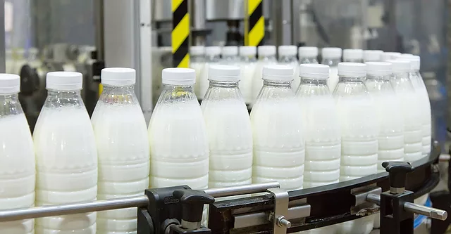 Milk bottling plant