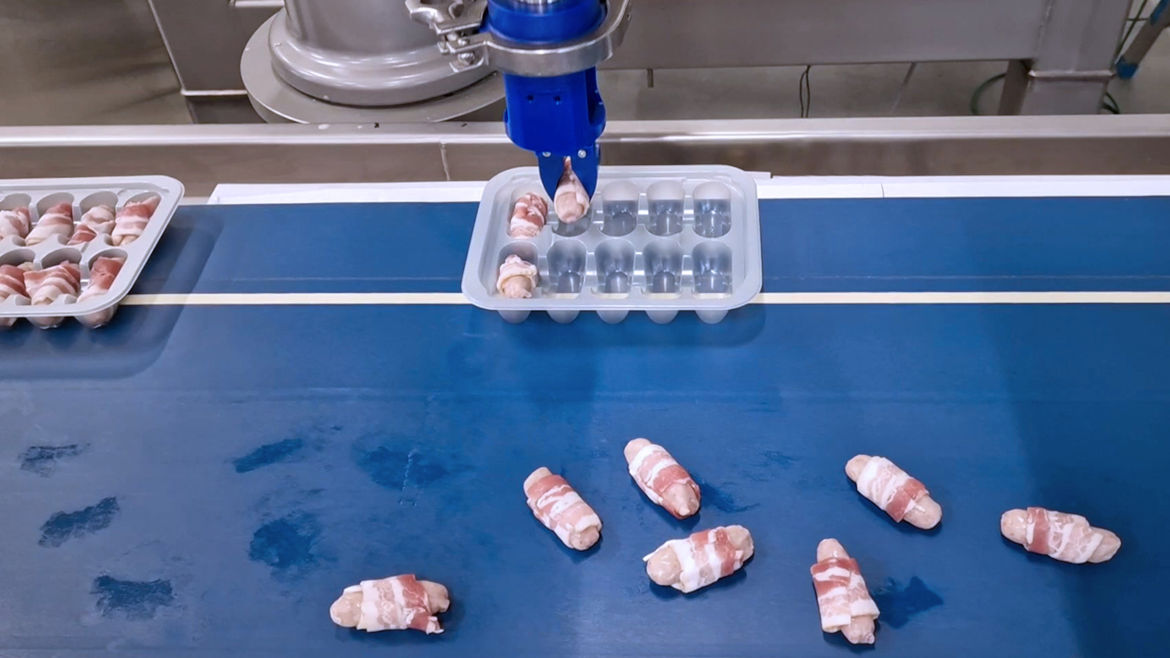 assembled pigs in blanket snacks