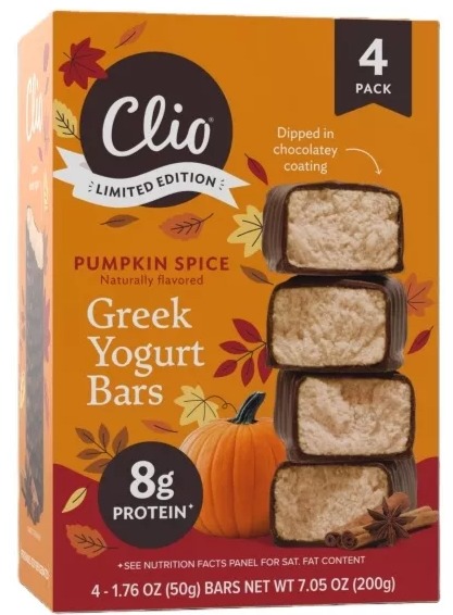 Pumpkin Spice Greek Yogurt Bars