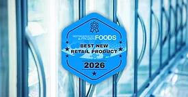 Best New Retail Products of 2026 badge with grocery store refrigerators in the background.