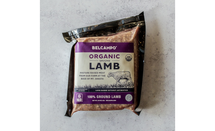 Belcampo organic ground lamb