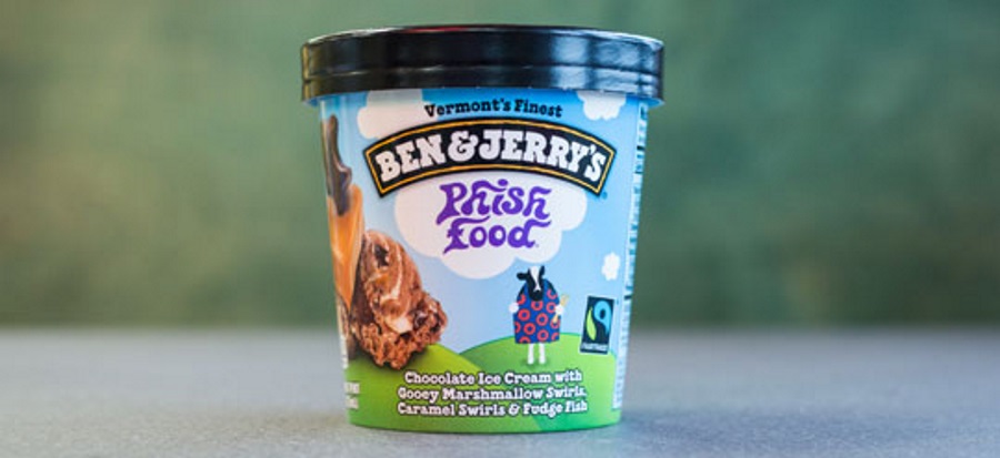 Ben & Jerrys Phish ice cream