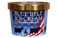 Blue Bell red white and blue ice cream