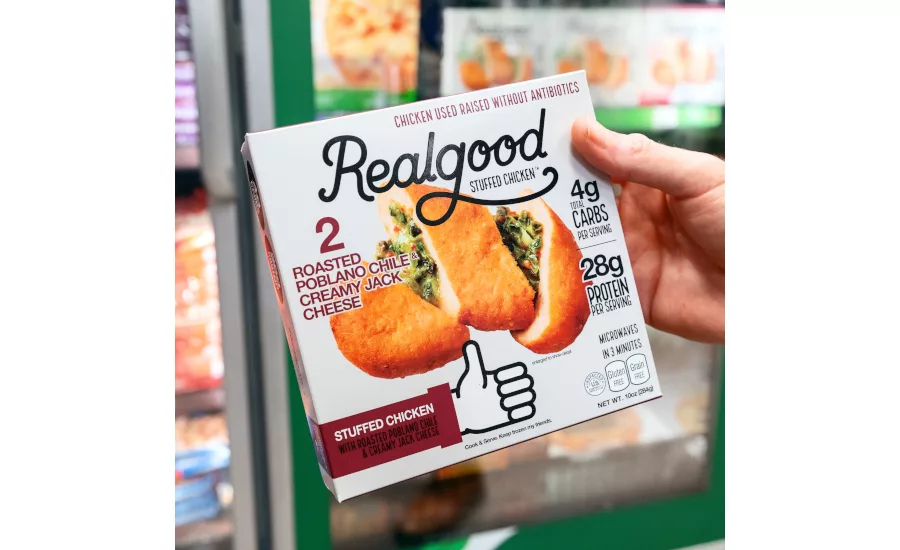 Real Good Foods frozen Stuffed Chicken entrées 