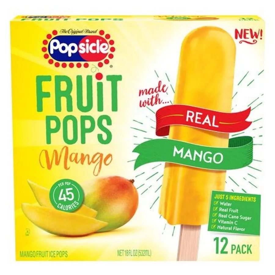 Unilever Popsicle Mango Fruit Pops