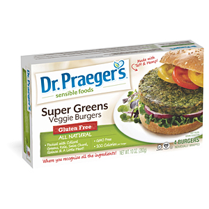 Dr. Praeger's super green veggie burgers