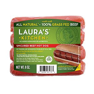 Laura's grass-fed hot dogs