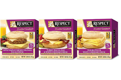 Respect breakfast sandwiches