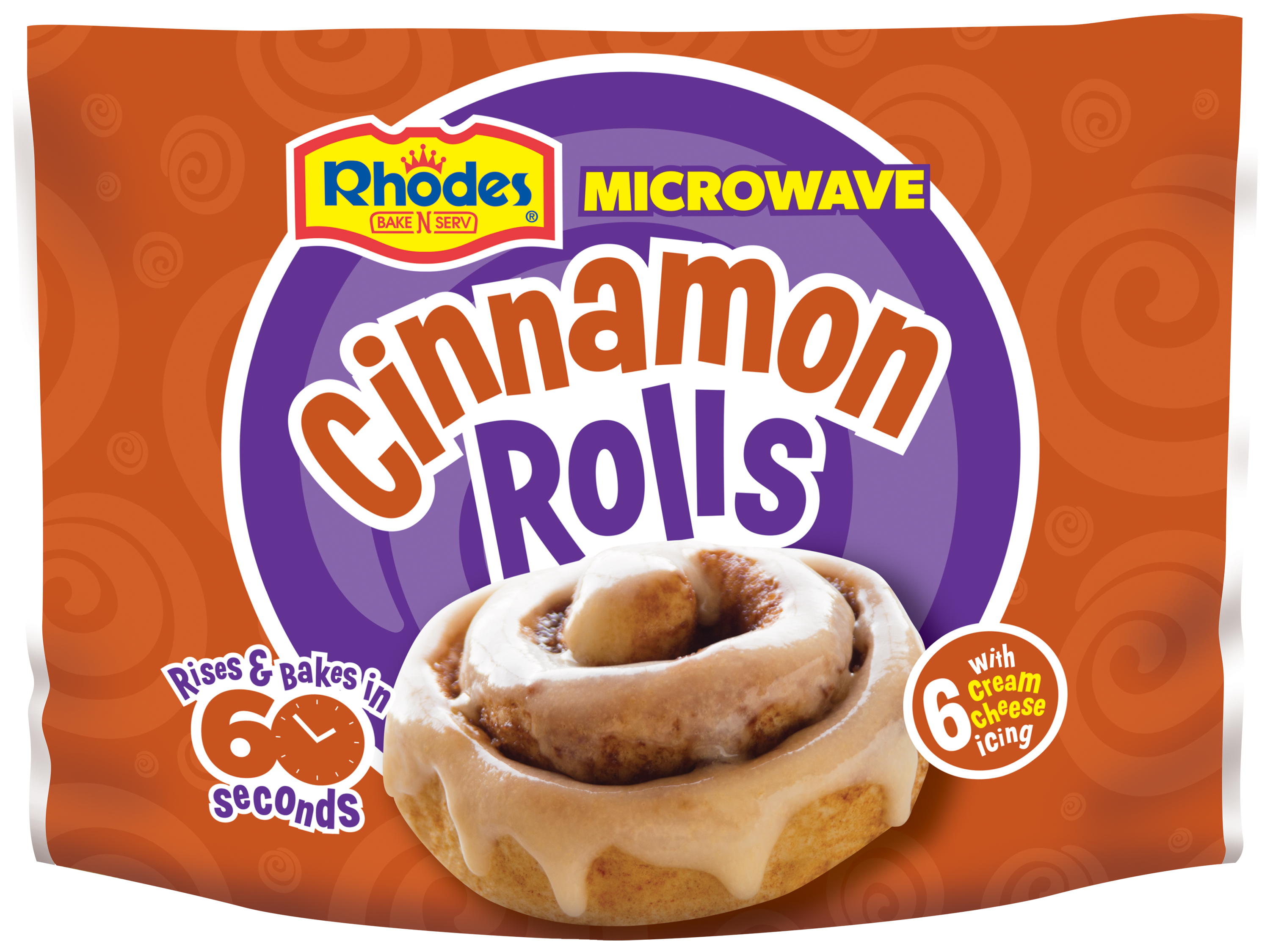 Rhodes microwaveable cinnamon buns