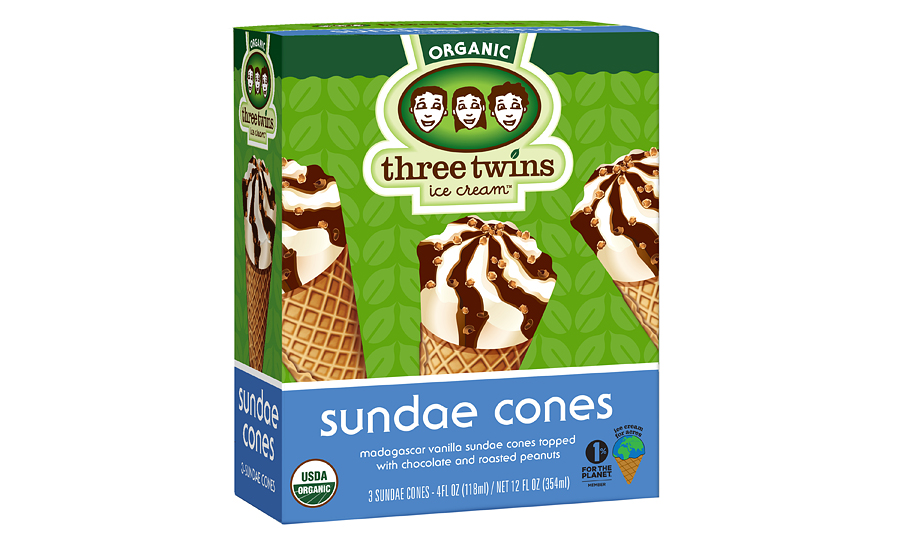Three Twins sundae cone