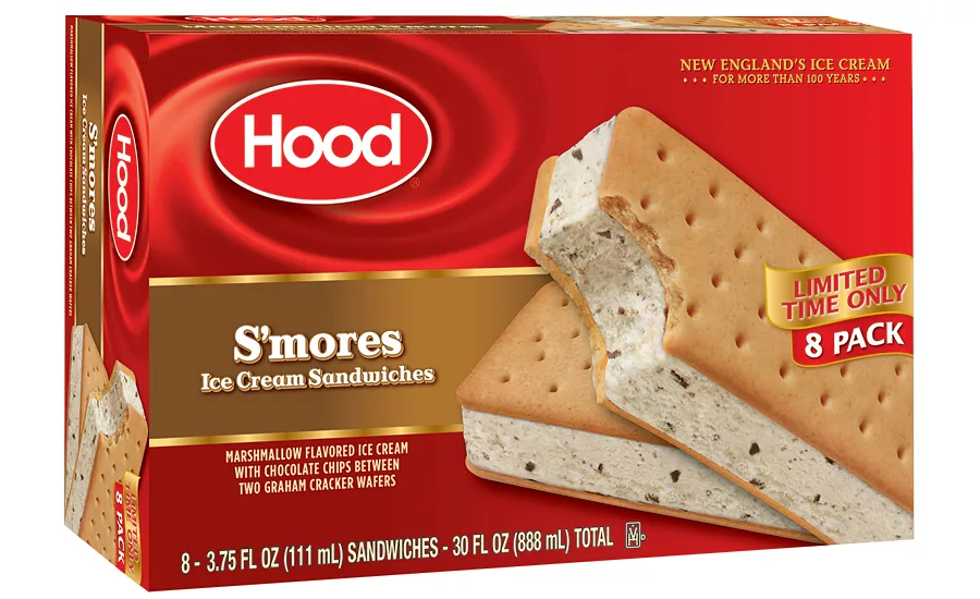Hood Smores ice cream sandwich