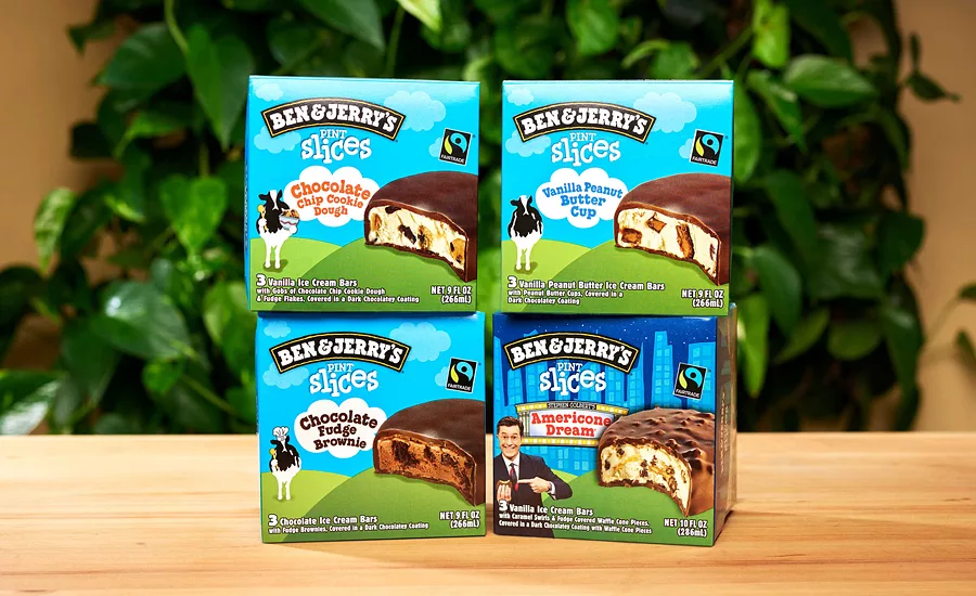 Ben & Jerry's pint slices