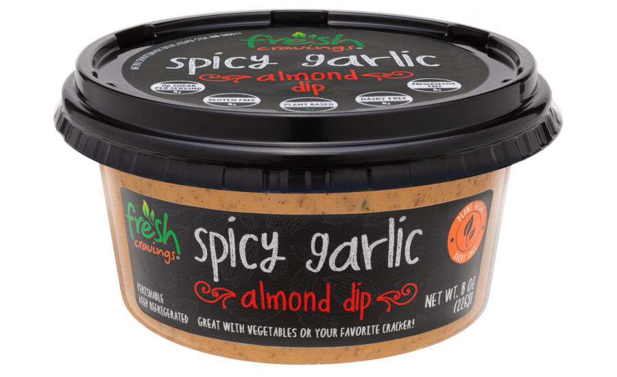 Fresh Cravings Spicy Garlic Almond plant-based dip