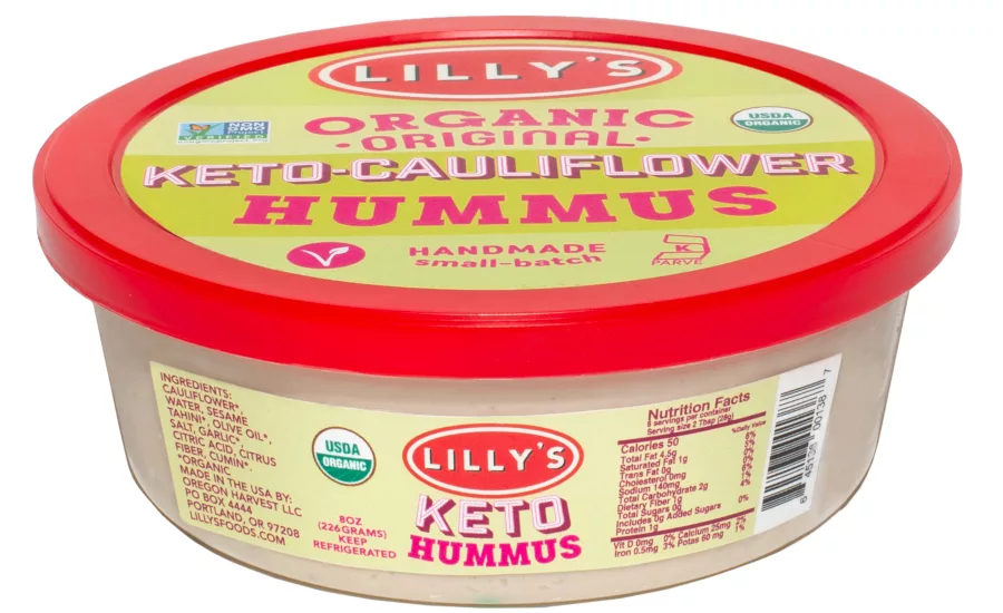 Lilly's keto cauliflower hummus