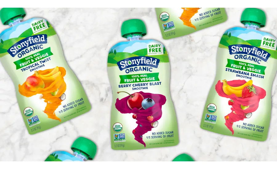 Stonyfield Fruit & Veggie Smoothie Pouches