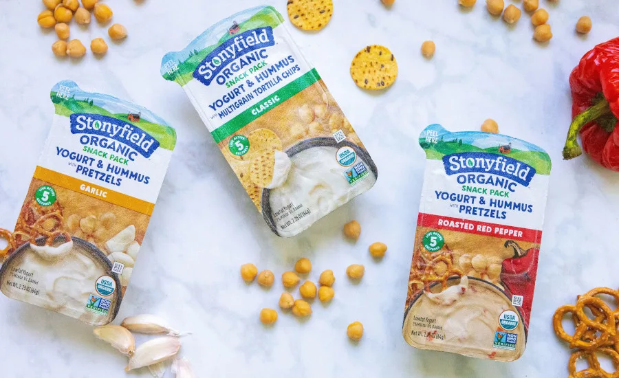 Stonyfield snack packs savory