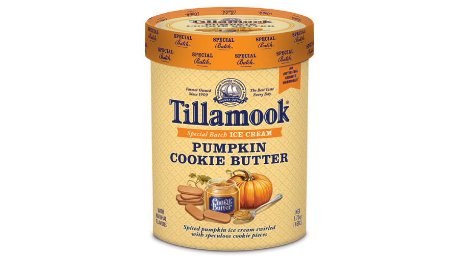 Tillamook pumpkin cookie butter ice cream