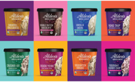 Alden’s Organic pint-sized ice cream packages 