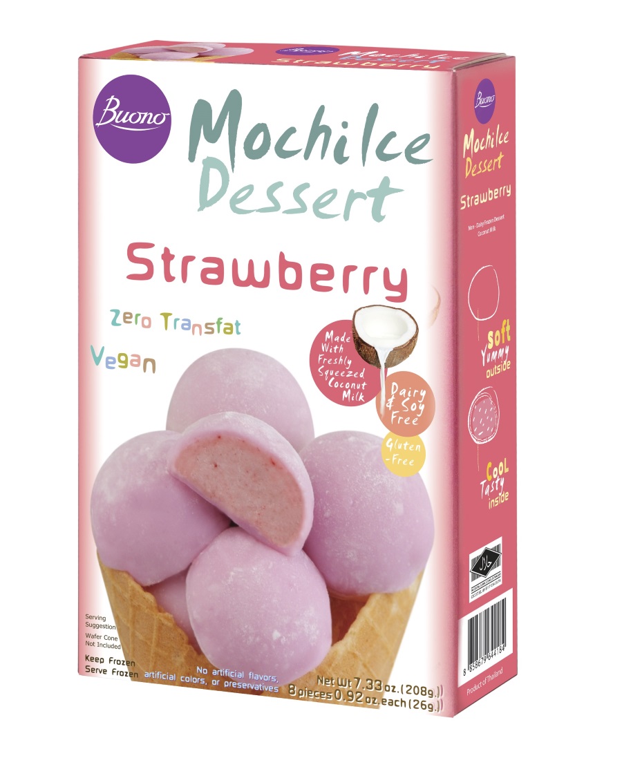 Buono Mochi Ice Dessert Strawberry