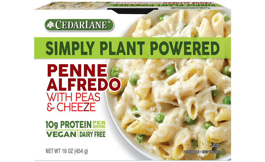 Cedarlane Foods Plant-Based Penne Alfredo with Peas & Cheeze