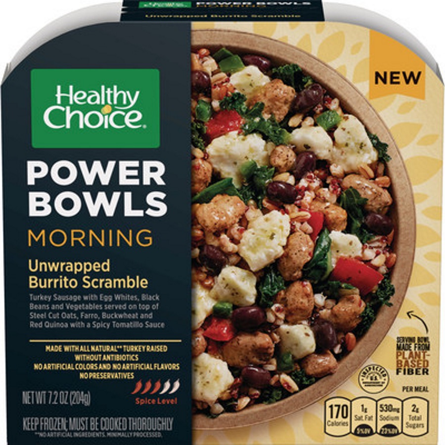 Healthy Choice Power Bowls now include breakfast options
