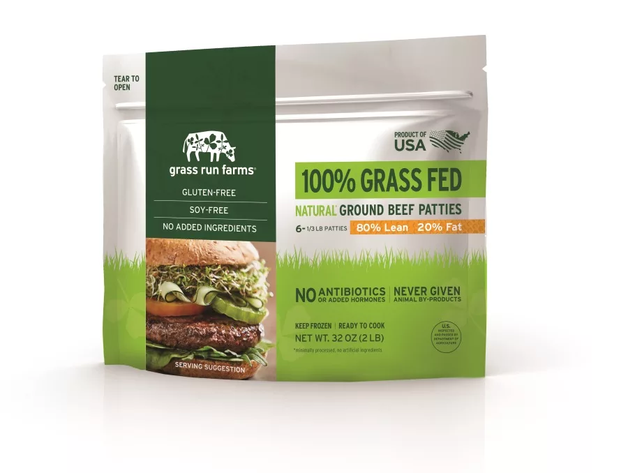 Grass Run Farms IQF Ground Beef Patties