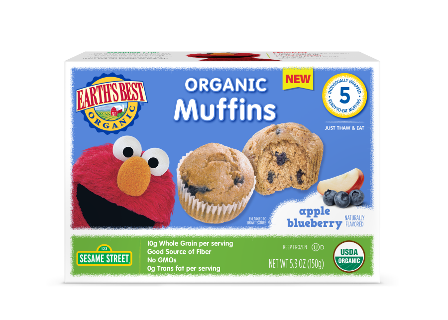 Hain Celestial Earth's Best Sesame Street Organic Apple Blueberry Muffins
