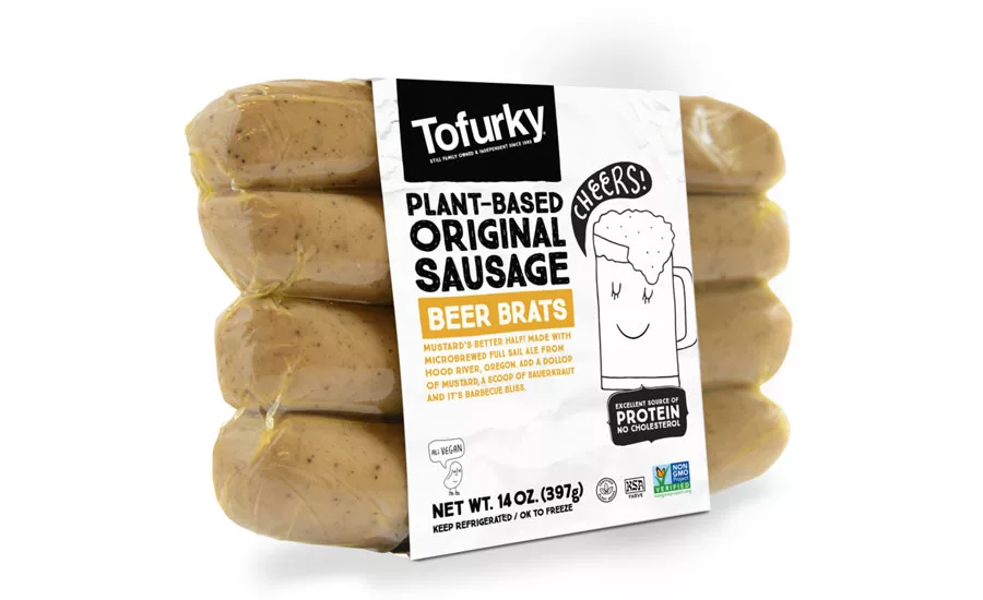 Tofurky beer brat sausage