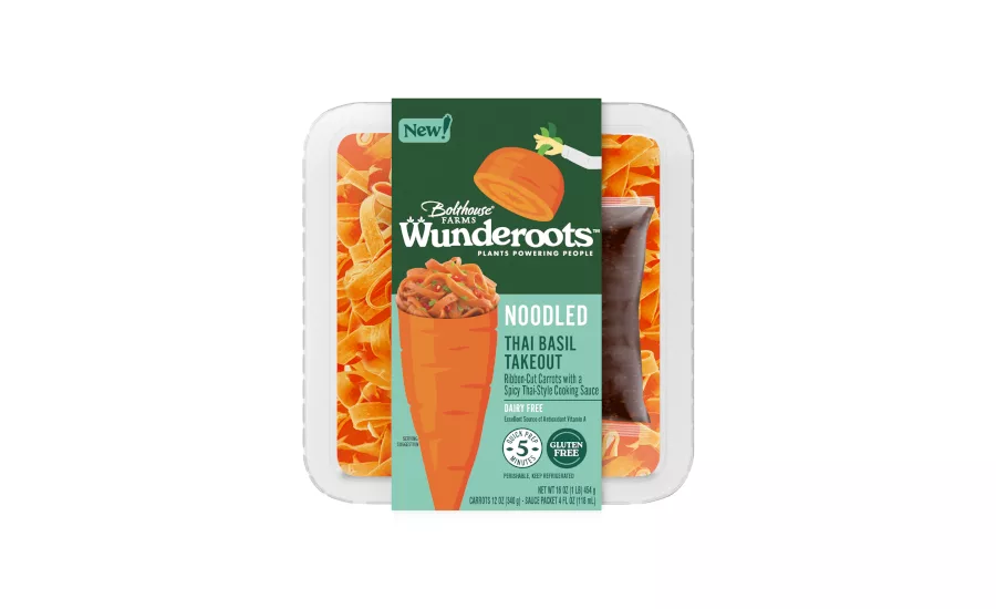 Vegan Thai Basil Carrot Noodles Wunderoots Bolthouse Farms