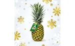 Holiday Labels Fresh Pineapple Del Monte