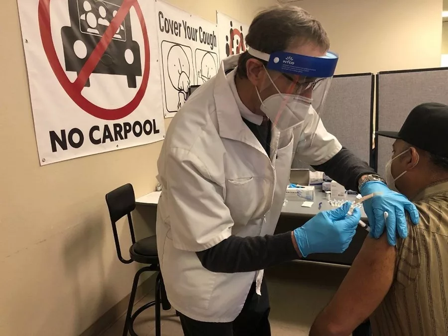 Moderna Vaccine COVID-19 Fresno California Foster Farms Chicken