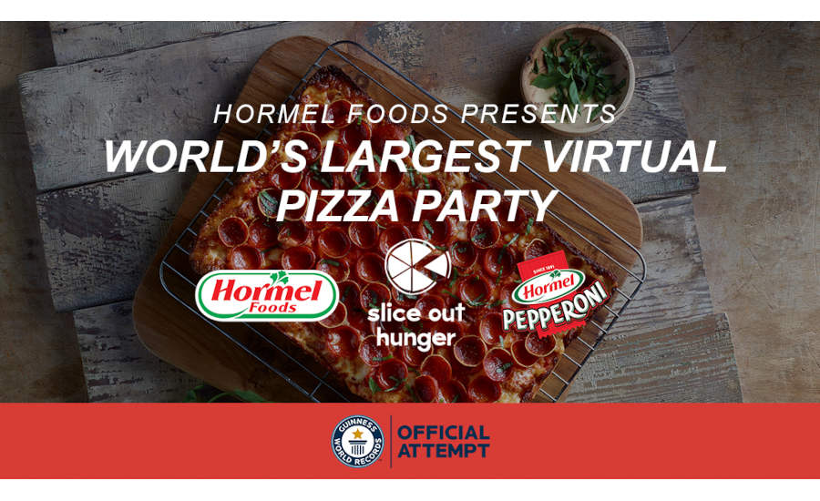 Hormel World's Largest Pizza Party Slice Out Hunger Pandemic Frontline Healthcare Workers