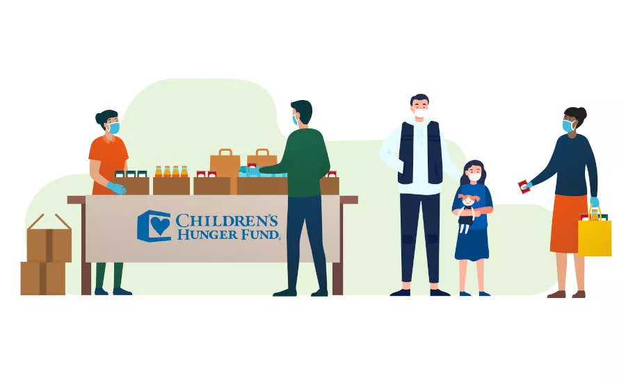 Feeding Families KeHE Children's Hunger Fund Pandemic Serving Goodness Spark Change