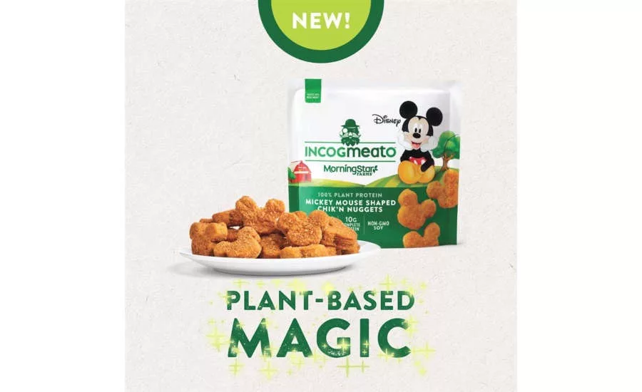 Disney Mickey Mouse Ears Shaped Plant Based Chicken Nuggets Incogmeato MorningStar Farms