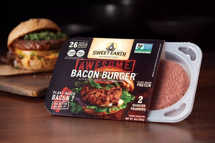 Nestle Sweet Earth Plant Based Awesome Bacon Burger
