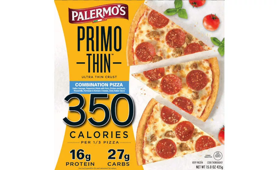 Primo Thin Combination Pizza Palermo's Frozen 350 Calories