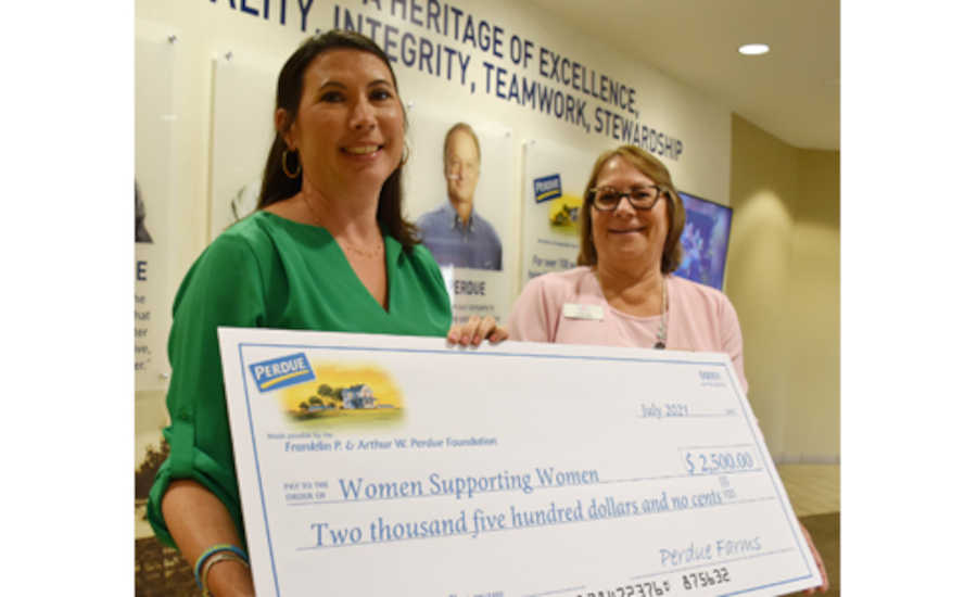 Breast Cancer Survivors Women Supporting Women Maryland Perdue Donation