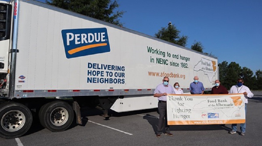 Perdue Refrigerated Truck Albermarle Food Bank