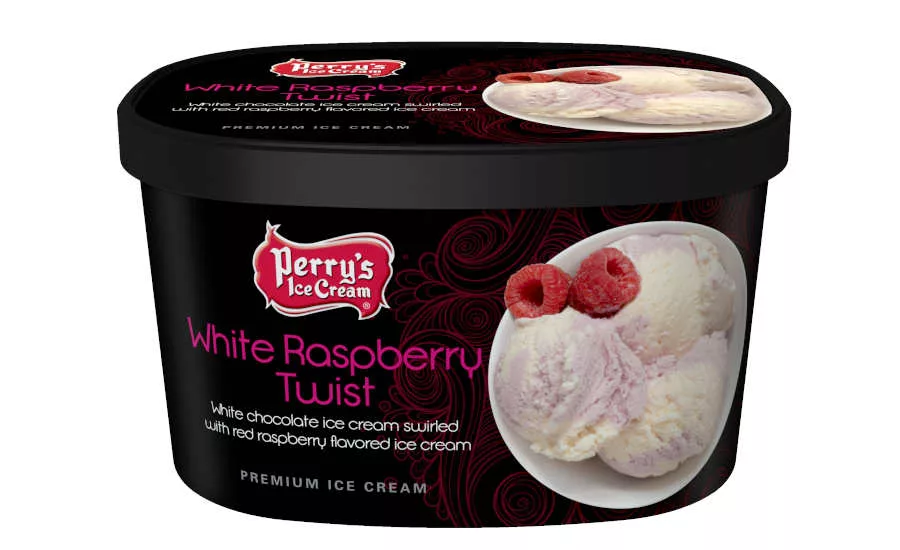 White Raspberry Twist Ice Cream Perry's