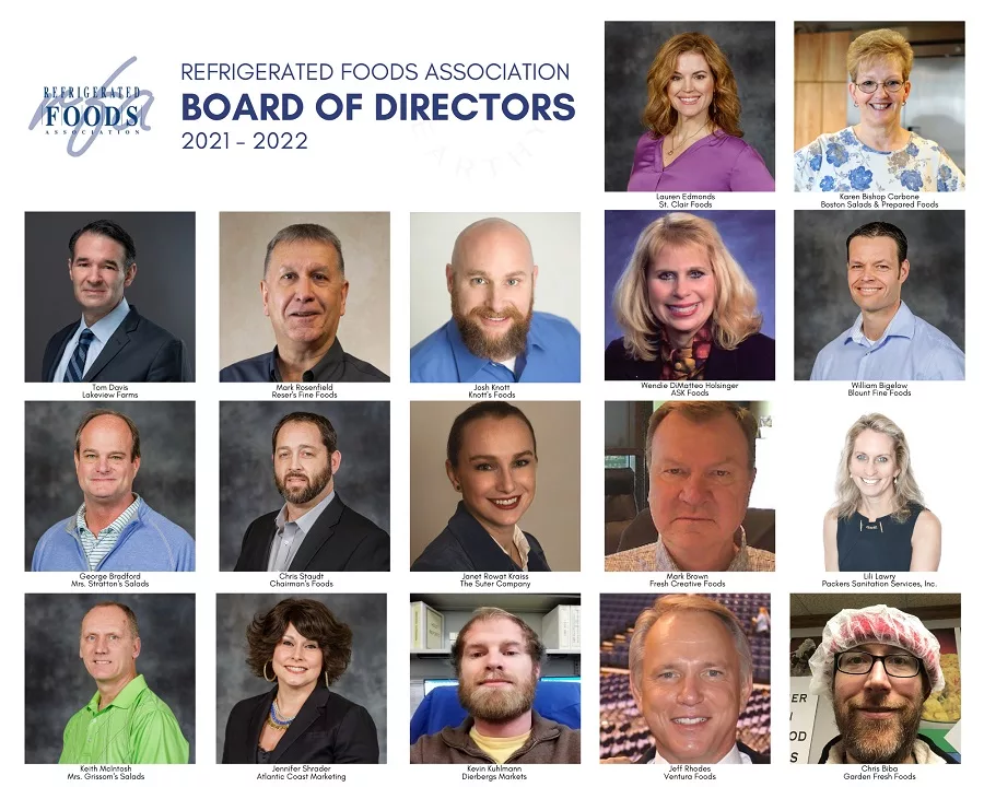 Refrigerated Foods Association RFA Board of Directors 2021