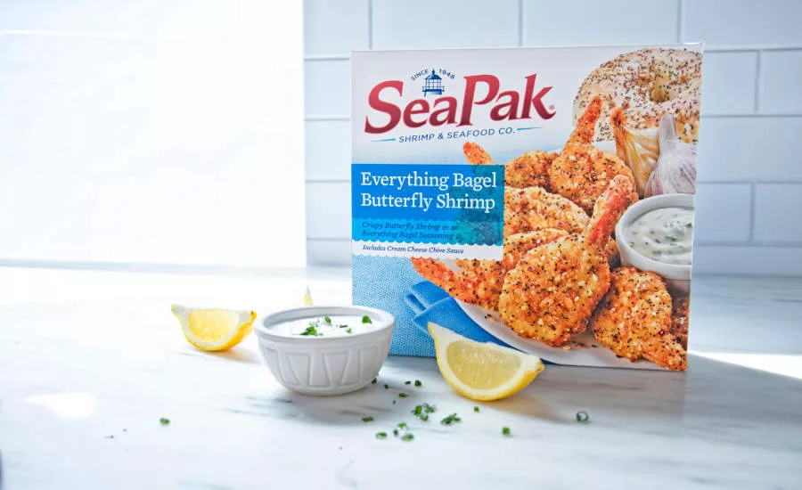 Everything Bagel Flavor Breaded Butterfly Shrimp SeaPak