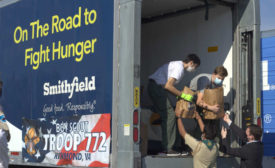 Virginia Food Banks Boy Scouts Smithfield Foods Pandemic Donations