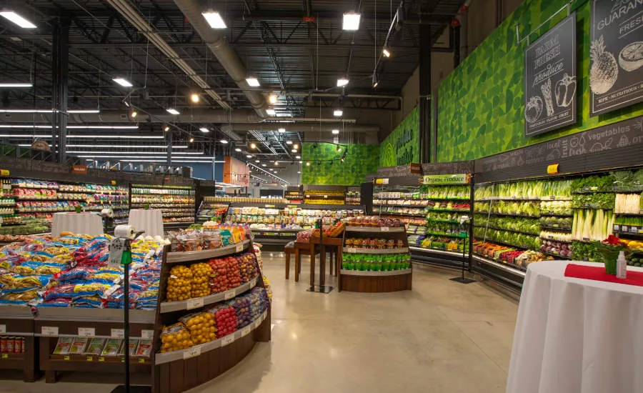 Elkhart River District Indiana Martin's Super Market Produce Section