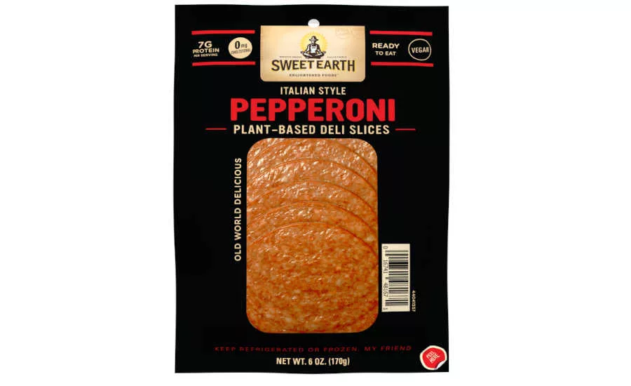 Plant Based Pepperoni Slices Sweet Earth