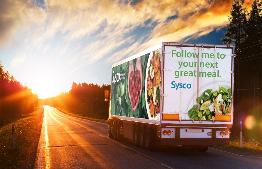 Sysco Truck Sunset
