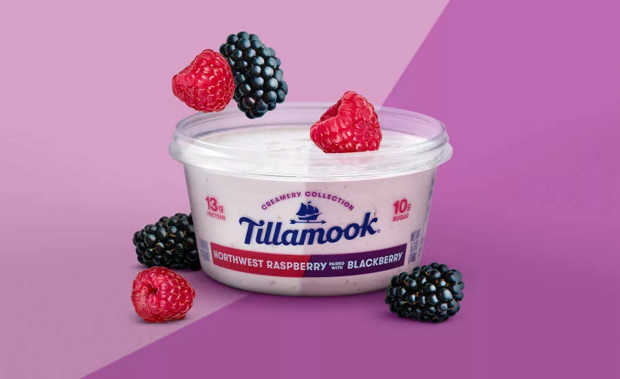 Northwest Raspberries Blackberries Dual Flavor Tillamook Yogurt